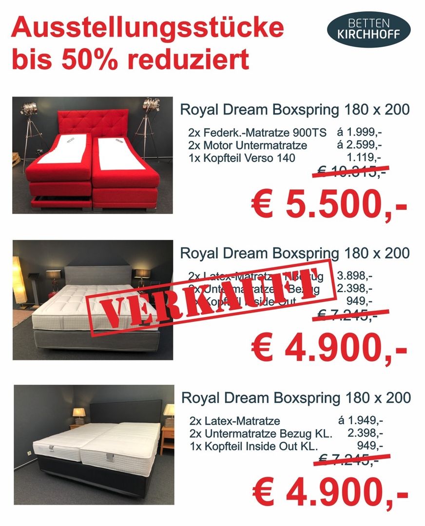 Ausstellungsstücke reduziert